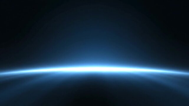 Earths Atmosphere Glowing in Space View.