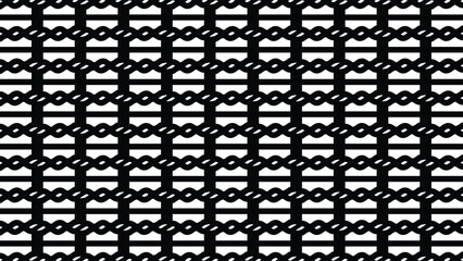  abstract black and white geometric seamless pattern featuring repeating shapes