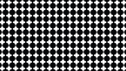  abstract black and white geometric seamless pattern featuring repeating shapes