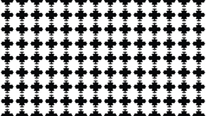  abstract black and white geometric seamless pattern featuring repeating shapes