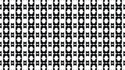  abstract black and white geometric seamless pattern featuring repeating shapes