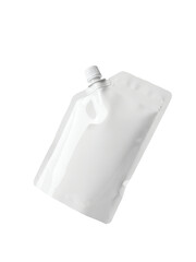 White blank spout pouch on a Transparent Background