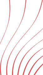 Red curve on a white background vector