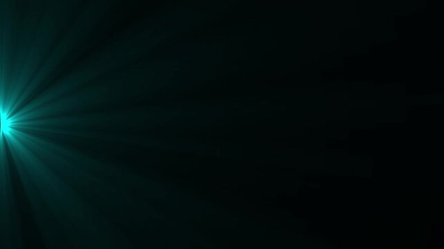Abstract red-light rays shining leftward. Overlays, light transition, effects sunlight, lens flare, light leaks. High quality stock footage of sun rays light effects. 4k video.