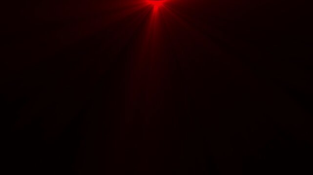 Abstract red-light rays shining upward. Overlays, light transition, effects sunlight, lens flare, light leaks. High quality stock footage of sun rays light effects.