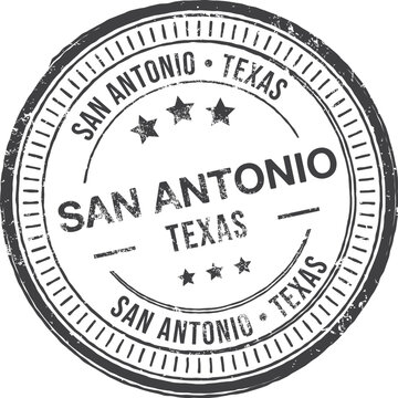 San Antonio, Texas. Vector Rubber Stamp.
