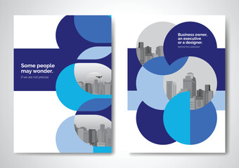 Template vector design for Brochure, AnnualReport, Magazine, Poster, Corporate Presentation, Portfolio, Flyer, infographic, layout modern size A4, Front and back, Easy to use and edit.