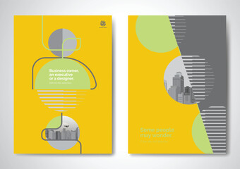 Template vector design for Brochure, AnnualReport, Magazine, Poster, Corporate Presentation, Portfolio, Flyer, infographic, layout modern size A4, Front and back, Easy to use and edit.