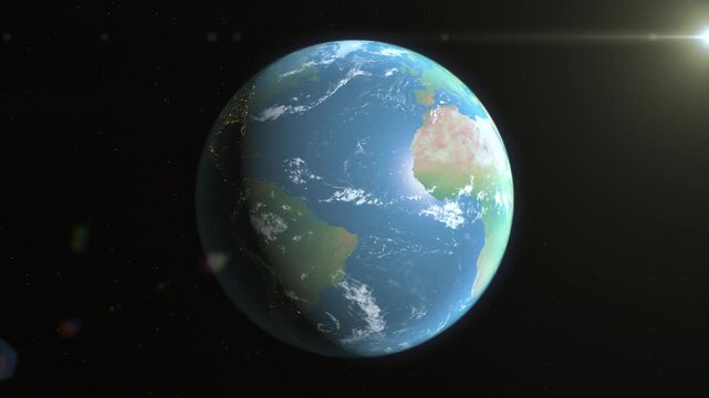 Location and map of Mali on the surface of the earth at day.