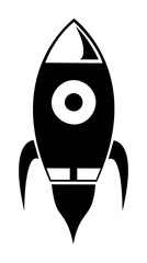 space rocket vector illustration