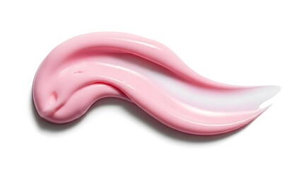 Fototapeta premium Smooth pink cream swirl