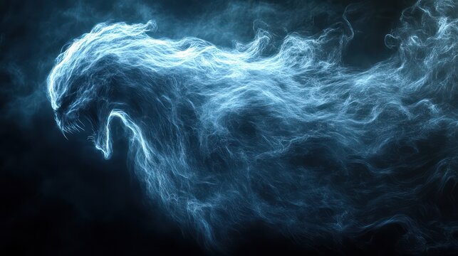 Mystical creature of smoke