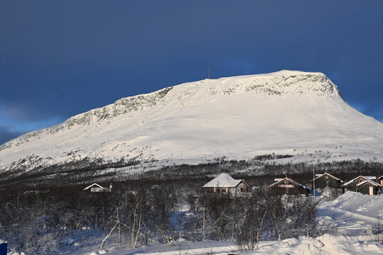 Saana Mountain in winter