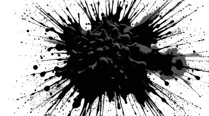 A powerful crashing wave surrounds a woman standing centrally amidst giant symbolic bubbles,