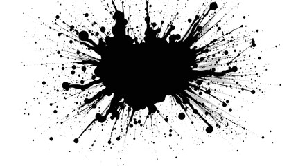 A complex pattern formed by two black lines resembles a small figure enjoying an outdoor scene,