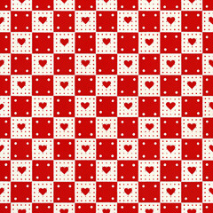 seamless pattern with hearts