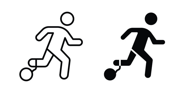 Escape icons in different styles. Simple icon design