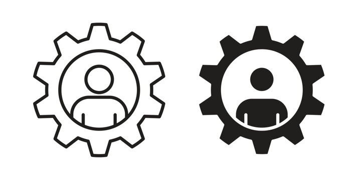 Expert icons in different styles. Simple icon design