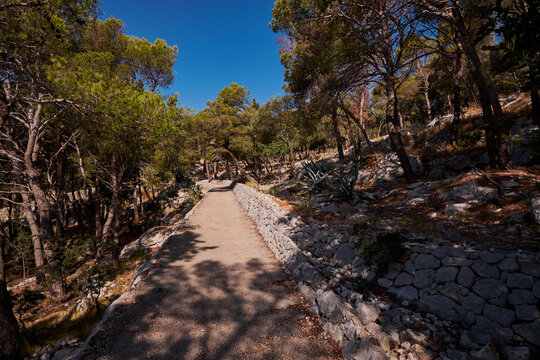 The Hiking Path to Fortica Fortress - Hvar Island, Croatia