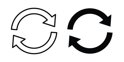 Recurring icons in different styles. Simple icon design