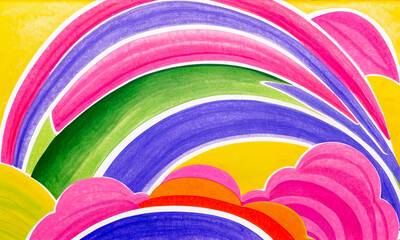 Bright multicolor background with colorful abstract pattern