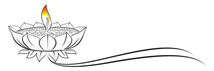 Illustration of lotus flower ...