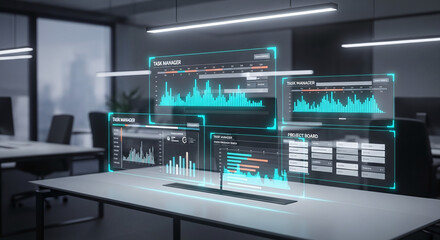 Ultra-Realistic Holographic Productivity Workspace