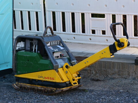 Germany, Paderborn, February 08. 2026, Wacker Neuson DPU 6555 reversible vibratory plate