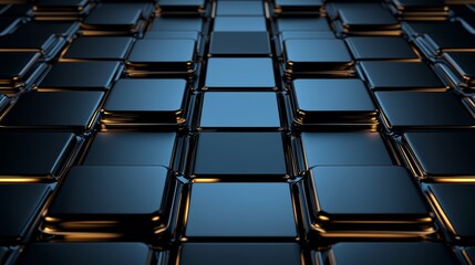 Elegant black and gold geometric square pattern background luxury abstract design.