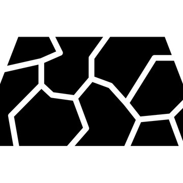 Droght icon glyph style vector illustration