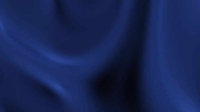 Elegant dark blue satin fabric with smooth flowing texture