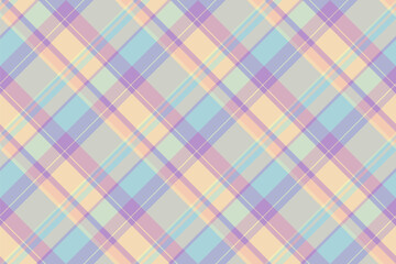 Fototapeta premium Flow background vector seamless, kilt textile plaid pattern. Knot check fabric texture tartan in light and wheat colors.