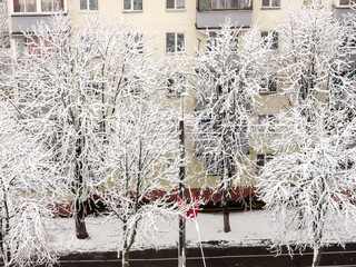 The Architecture backgrounds. Winter.