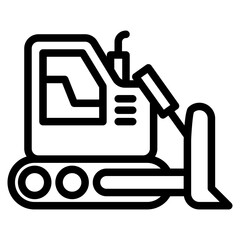 Fototapeta premium Construction Machinery and Heavy Vehicle for Industrial Engineering and Building Projects.representing industrial equipment or labor tools icon vector illustration.