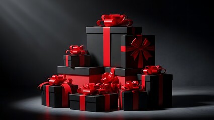 Red polka dot apron with pumpkin and spices on white background kitchen cooking