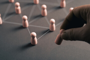 Removing a node from network, decision making and exclusion in group connections