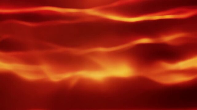 Abstract motion graphics deep red and golden yellow blurry animated background of flowing waves gentle movement soft focus