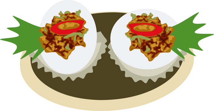 Talam rebon  a traditional food from Indonesia