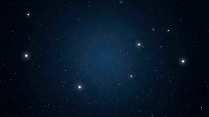 Obraz premium Dark Blue Starry Abstract Background With Scattered Light Particle