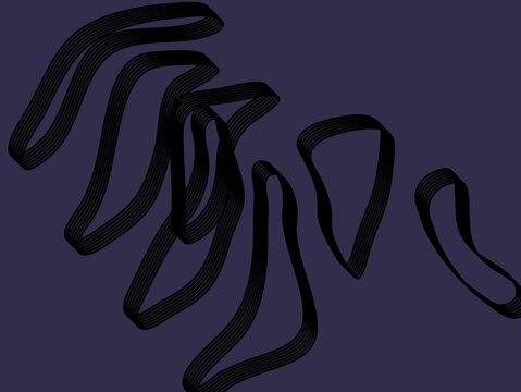 A bold, central black ink splatter with heavy texture and sharp, radiating strokes set against a solid deep purple background. The raw, aggressive energy of this minimalist graphic makes it ideal for 