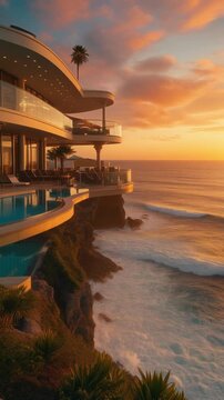 Luxury Cliffside Villa with Ocean View.