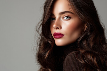Fototapeta premium Global fashion and beauty campaign visual for premium advertising. 