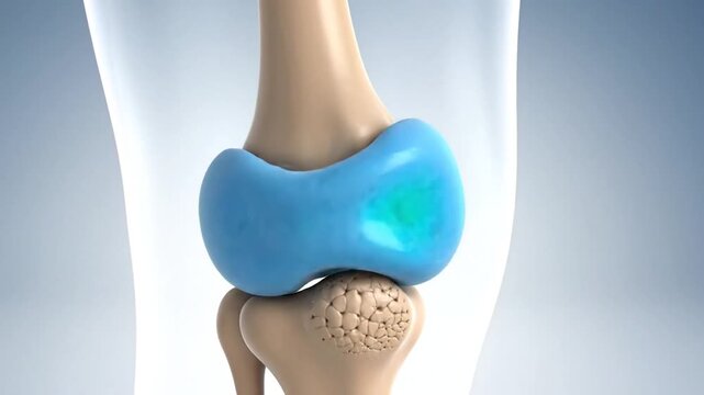 Illustration of the upper arm bone and the area around the shoulder joint
