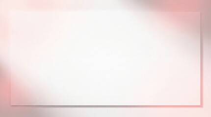 Soft pink gradient background with white rectangle and subtle shadow