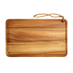 Cutting board wooden with transparent background 