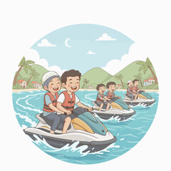 Obraz premium Beach boat
