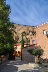 Fototapeta premium SHIO MGVIME medieval monastic architectural complex in Georgia, near the city of Mtskheta, it was founded in the VI century by monk Shio