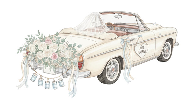 Just Married Car Cans Images – Browse 751 Stock Photos, Vectors