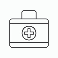 Obraz premium First aid icon design element isolated on white for web