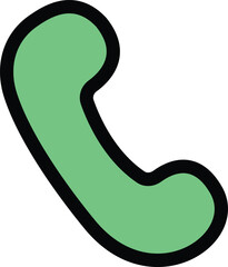 Green telephone handset for customer support